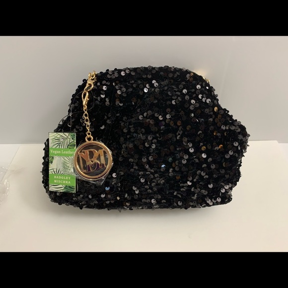 6X “HOST PICK” Badgley Mischka Sequin Convertible Clutch - Picture 5 of 13